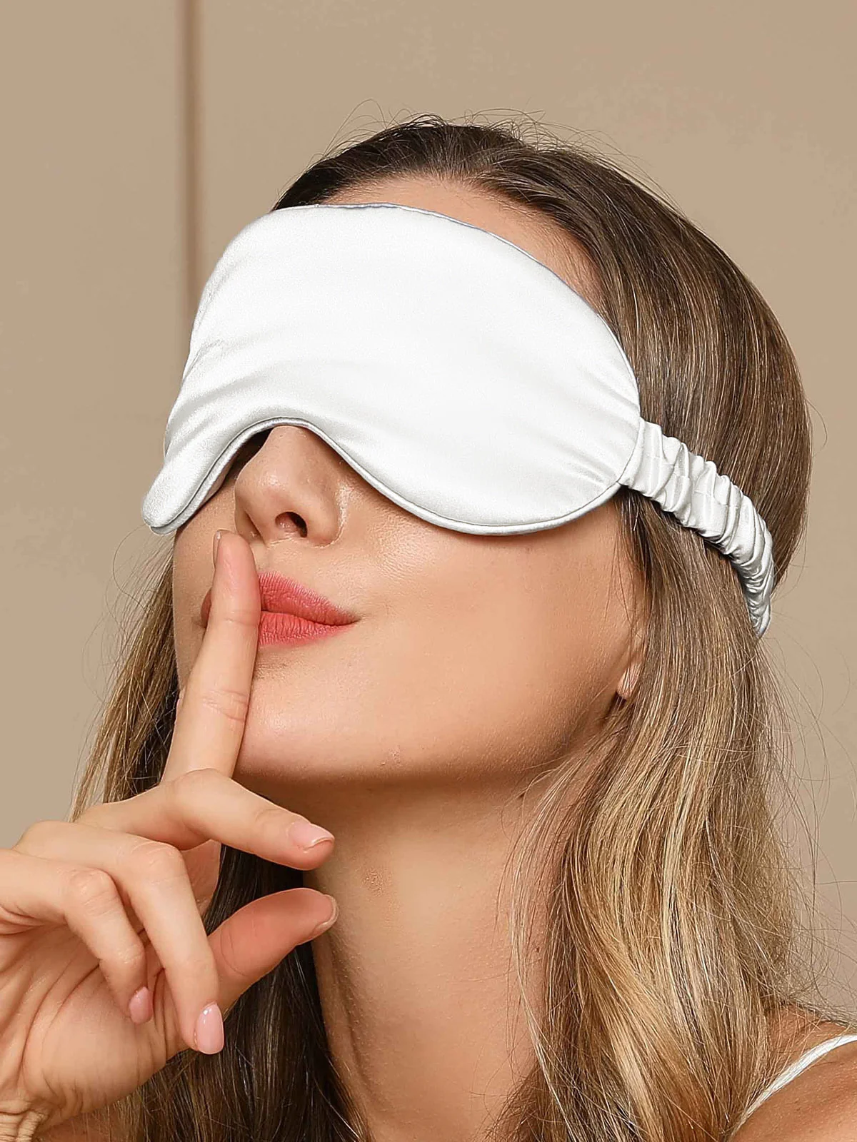 Sovmask i Ren Siden med Elastiskt Band - Image 17
