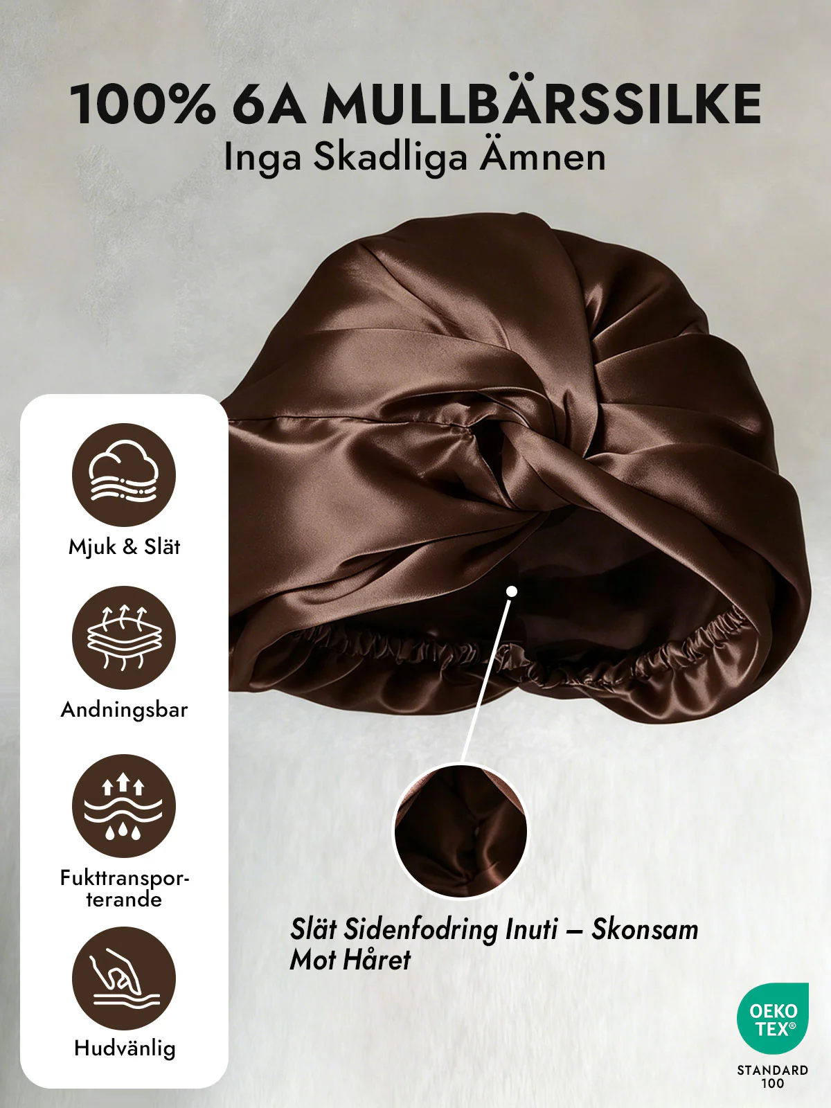 Ren Silke Knut-Front Hårmössa - Image 67