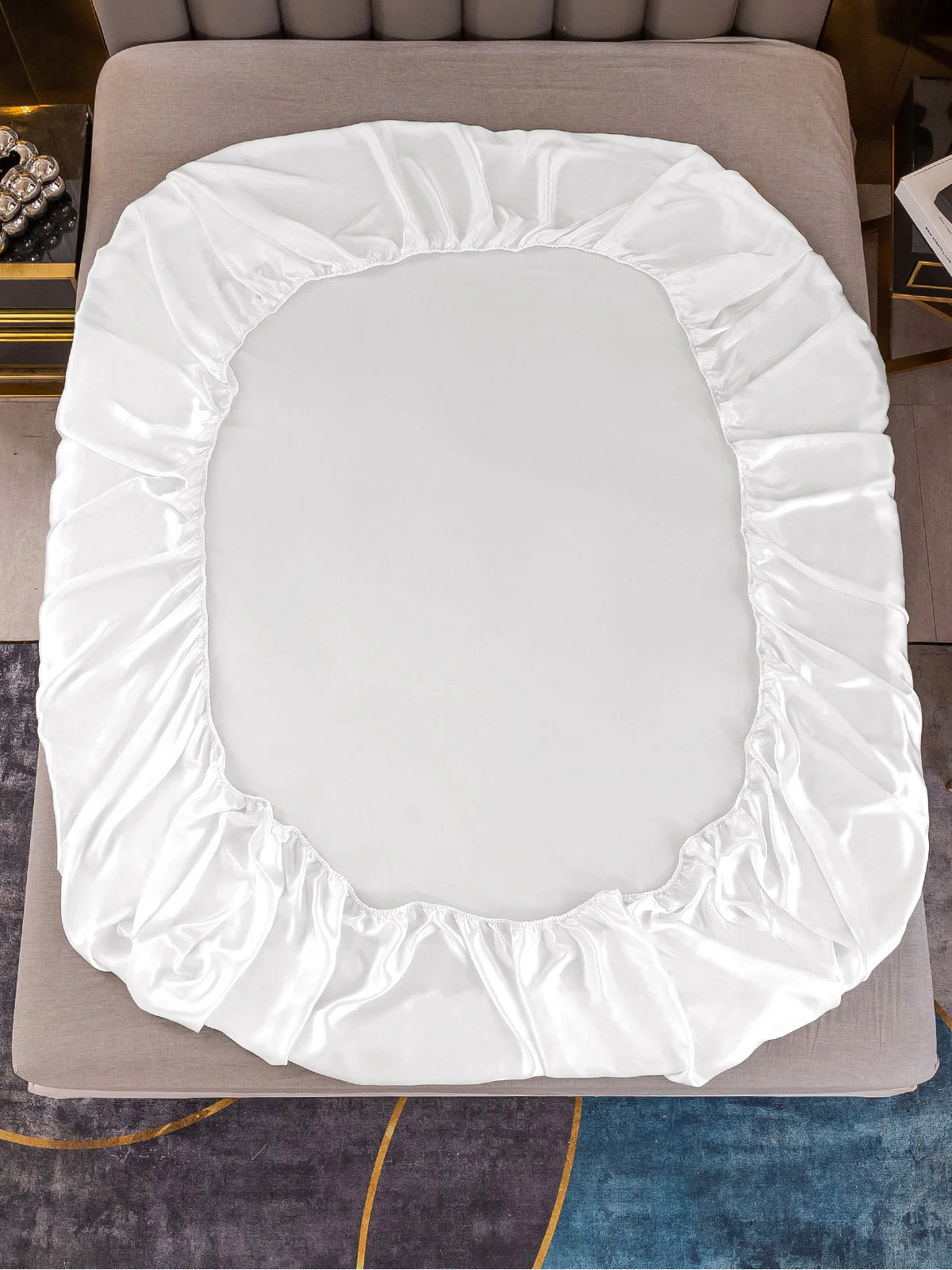 22Momme 3st Siden Sängkläder Set (Dra-På-Lakan + 2x Örngott) - Image 3