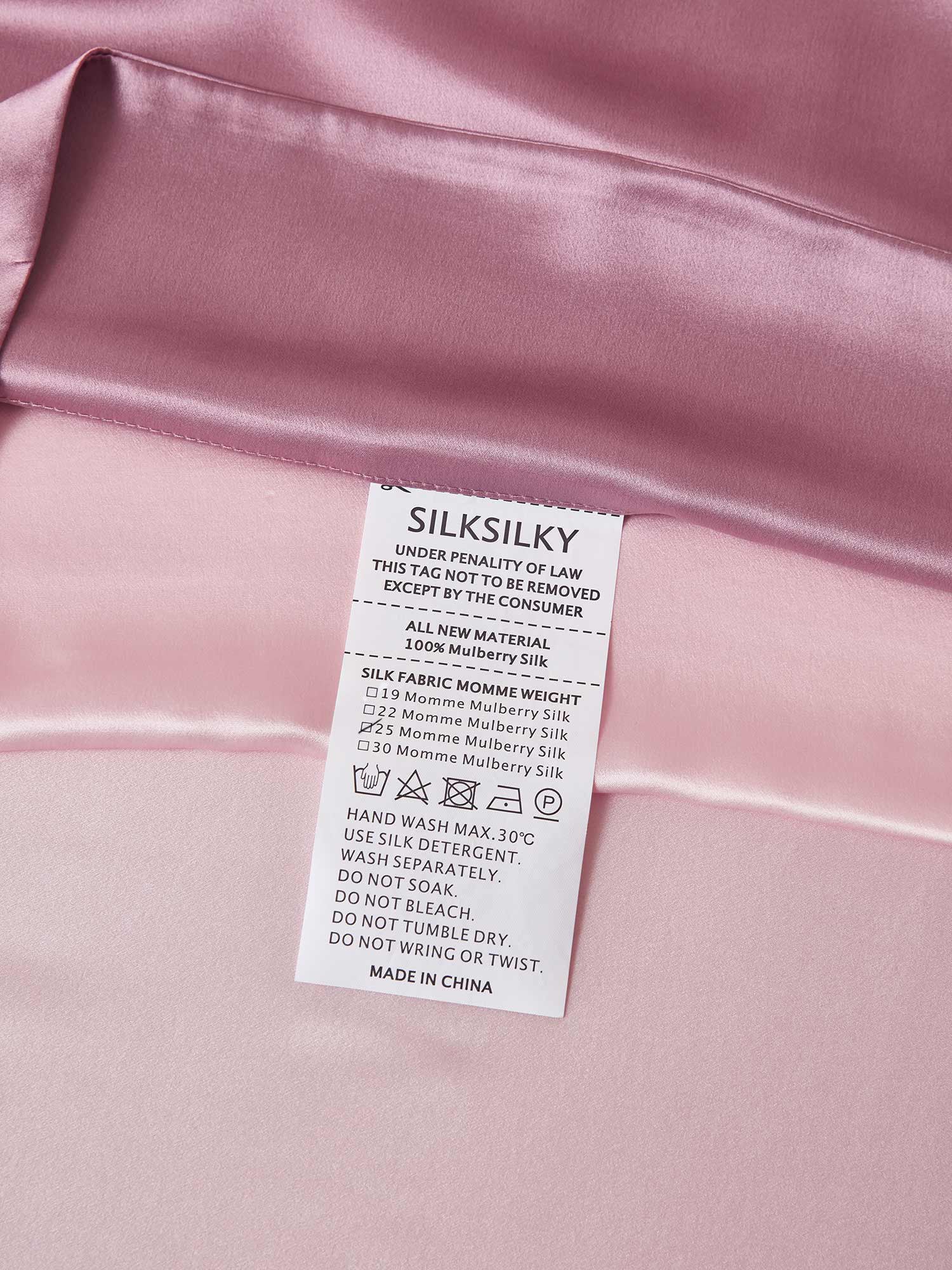 25Momme 4st Siden Sängkläder Set (Påslakan + Dra-På-Lakan + 2x Örngott) - Image 63