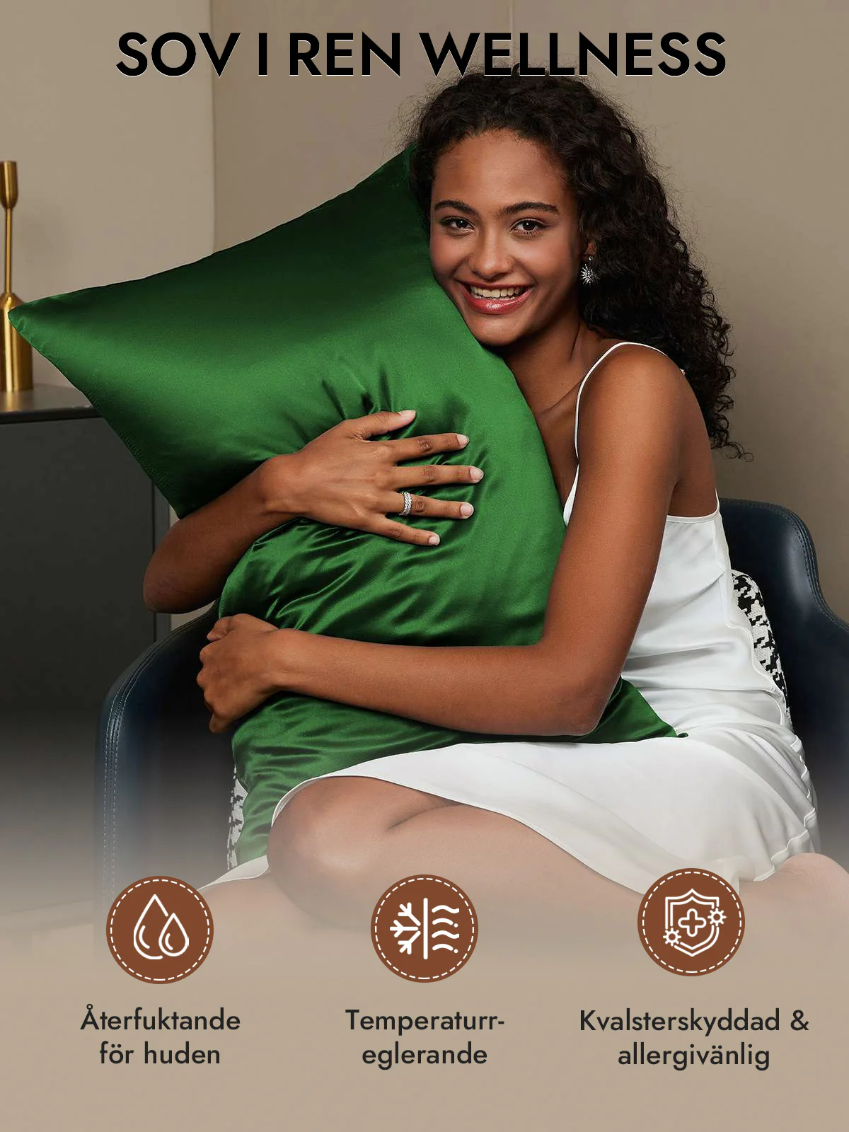 2st 30Momme 100% Silke Örngott Bundle- Dold Dragkedja - Image 22