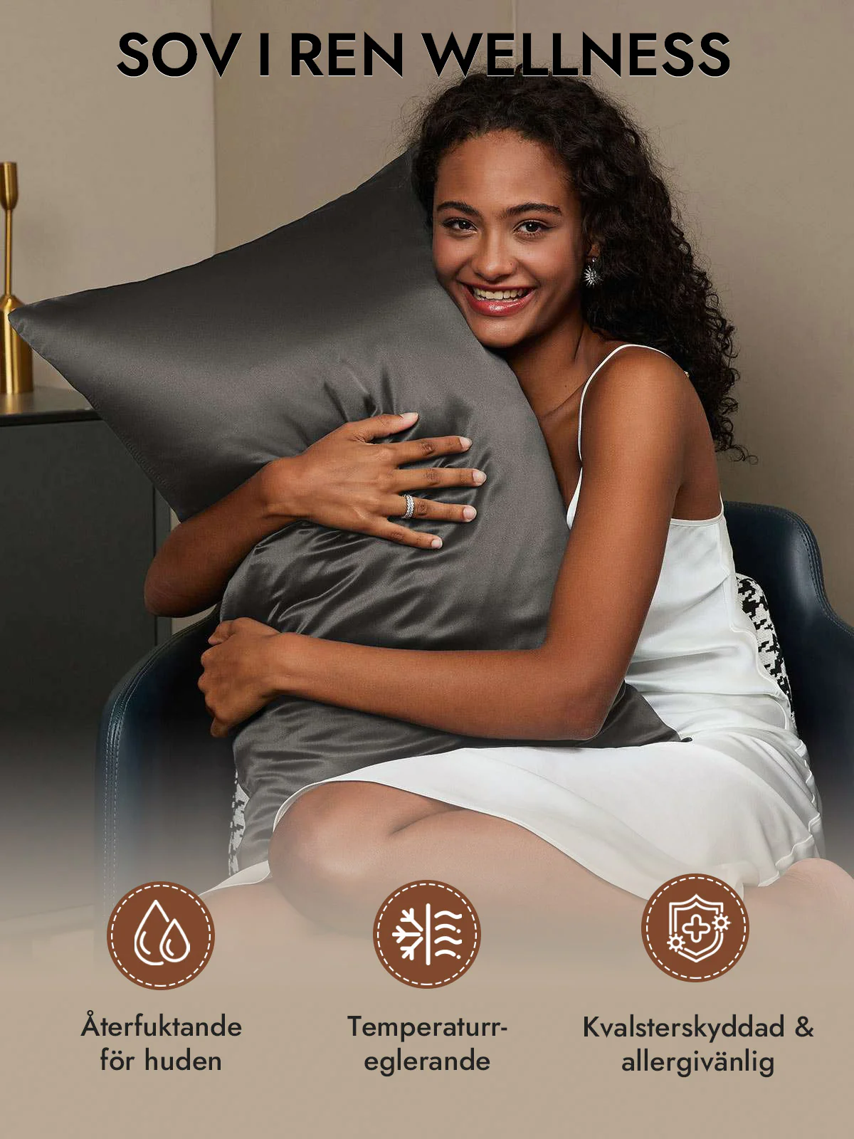 2st 30Momme 100% Silke Örngott Bundle- Dold Dragkedja - Image 40