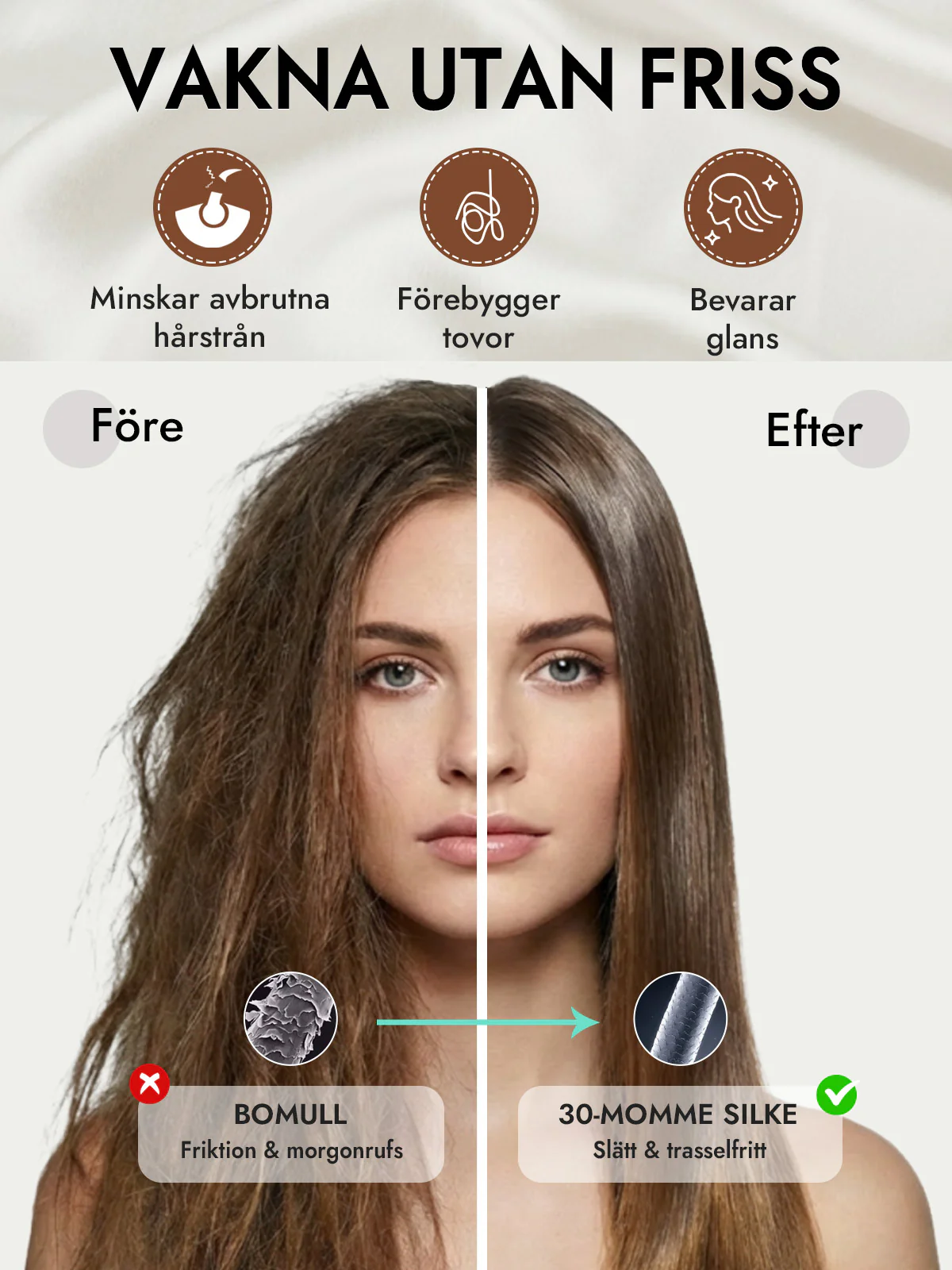 2st 30Momme 100% Silke Örngott Bundle- Dold Dragkedja - Image 53