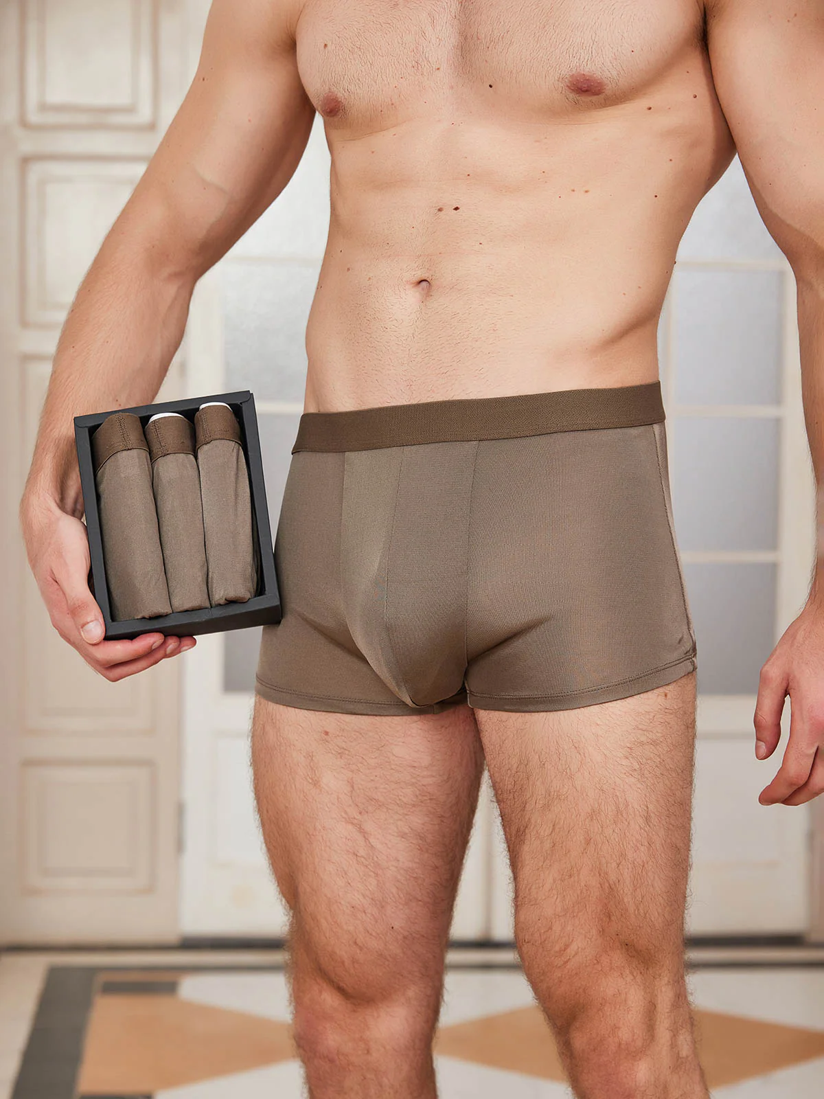 3-Pack Herrboxershorts i Ren Siden - Image 22