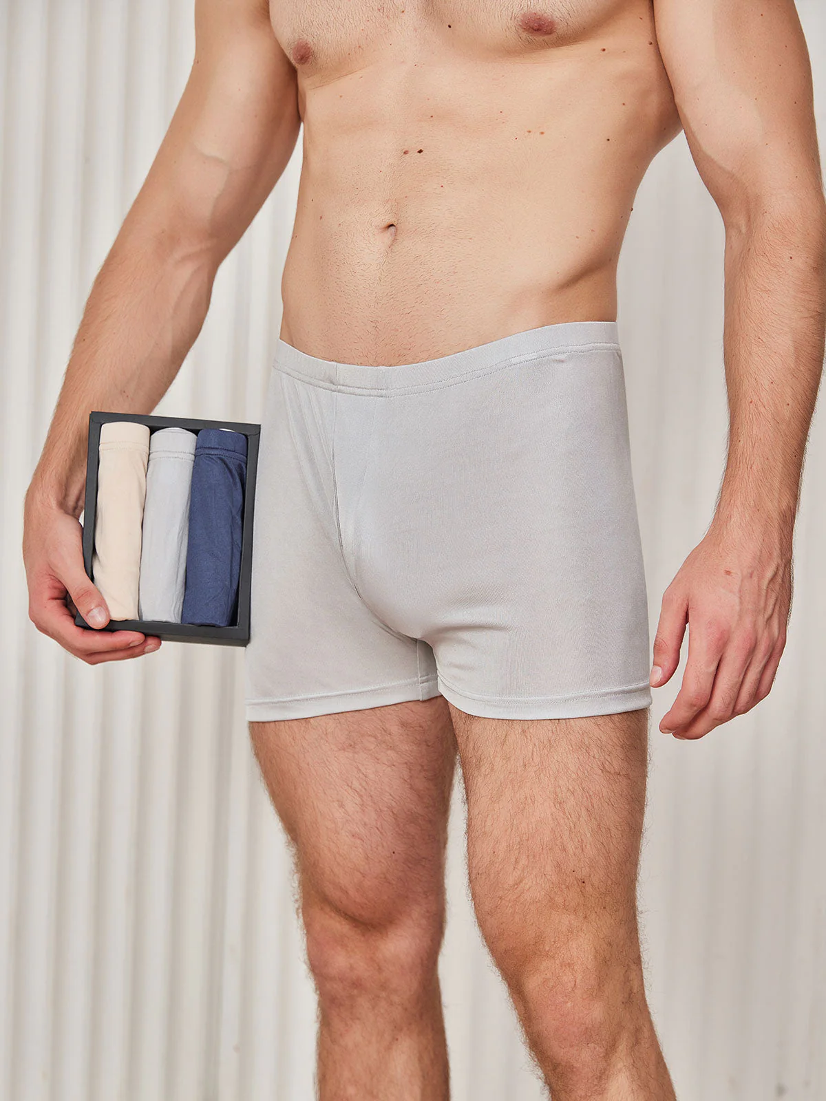 3-Pack Herrboxershorts i Ren Siden - Image 17