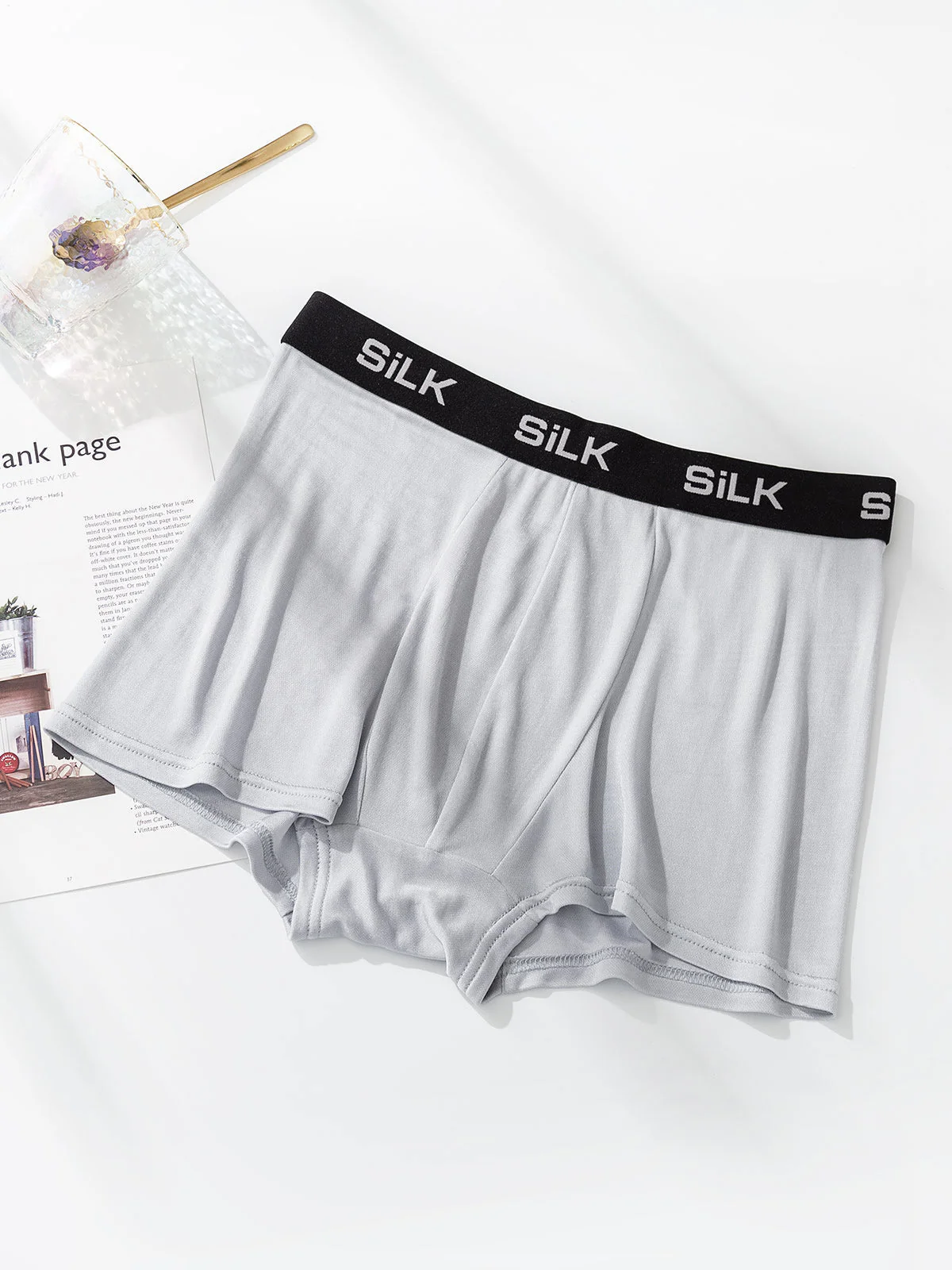 3-Pack Herrboxershorts Ultra Mjuka Bekväma i Ren Siden - Image 14