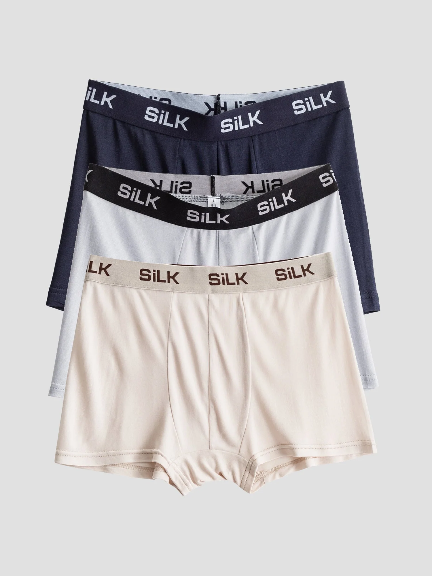 3-Pack Herrboxershorts Ultra Mjuka Bekväma i Ren Siden - Image 21