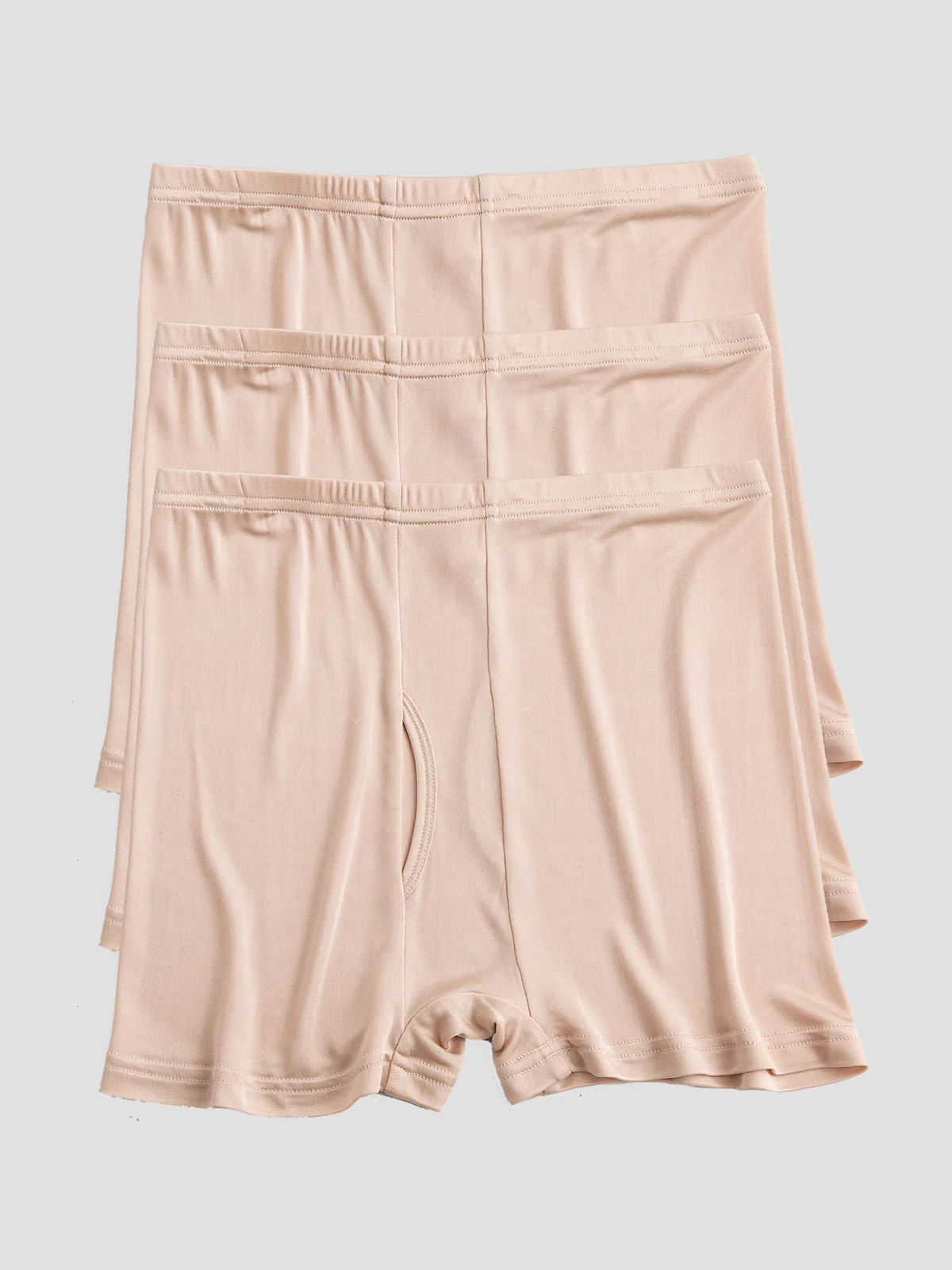 3-Pack Herr Boxerkalsonger i Ren Siden med Öppen Front - Image 11