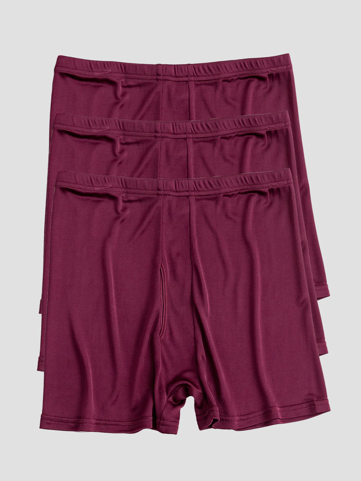 3-Pack Herr Boxerkalsonger i Ren Siden med Öppen Front - Image 22