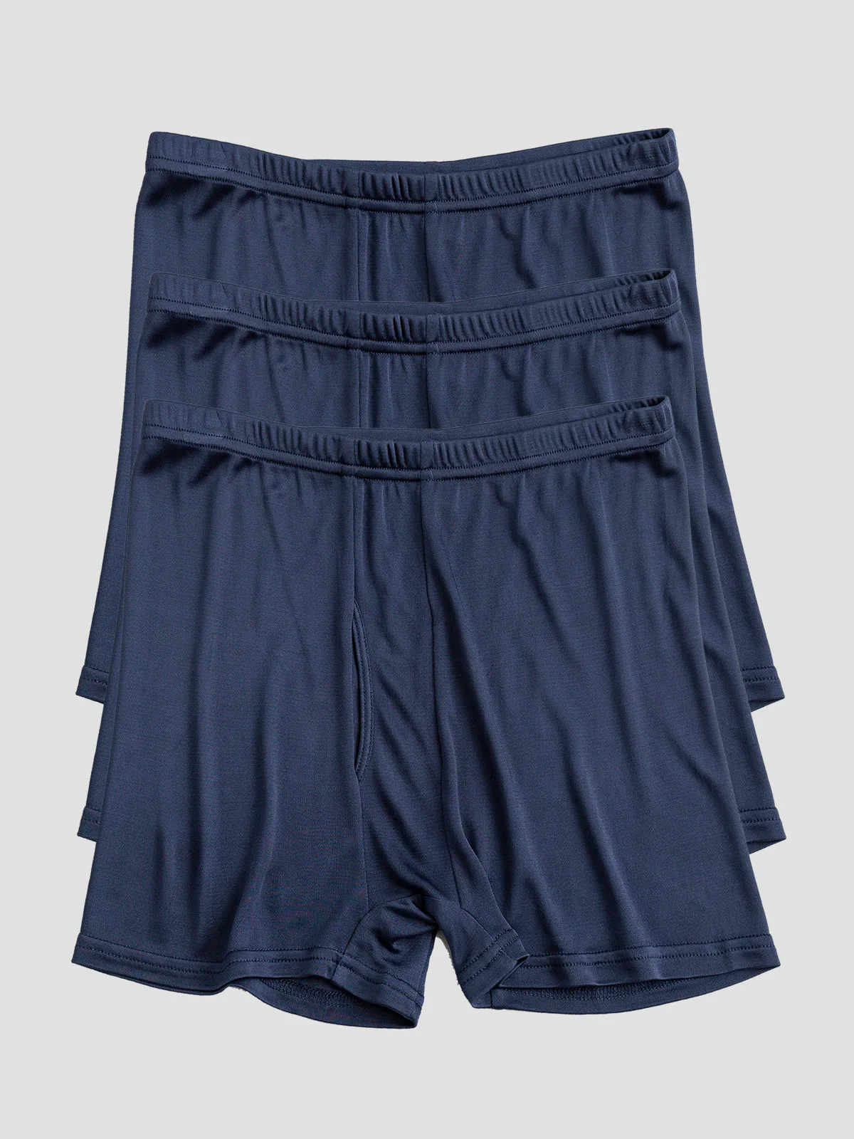 3-Pack Herr Boxerkalsonger i Ren Siden med Öppen Front - Image 6