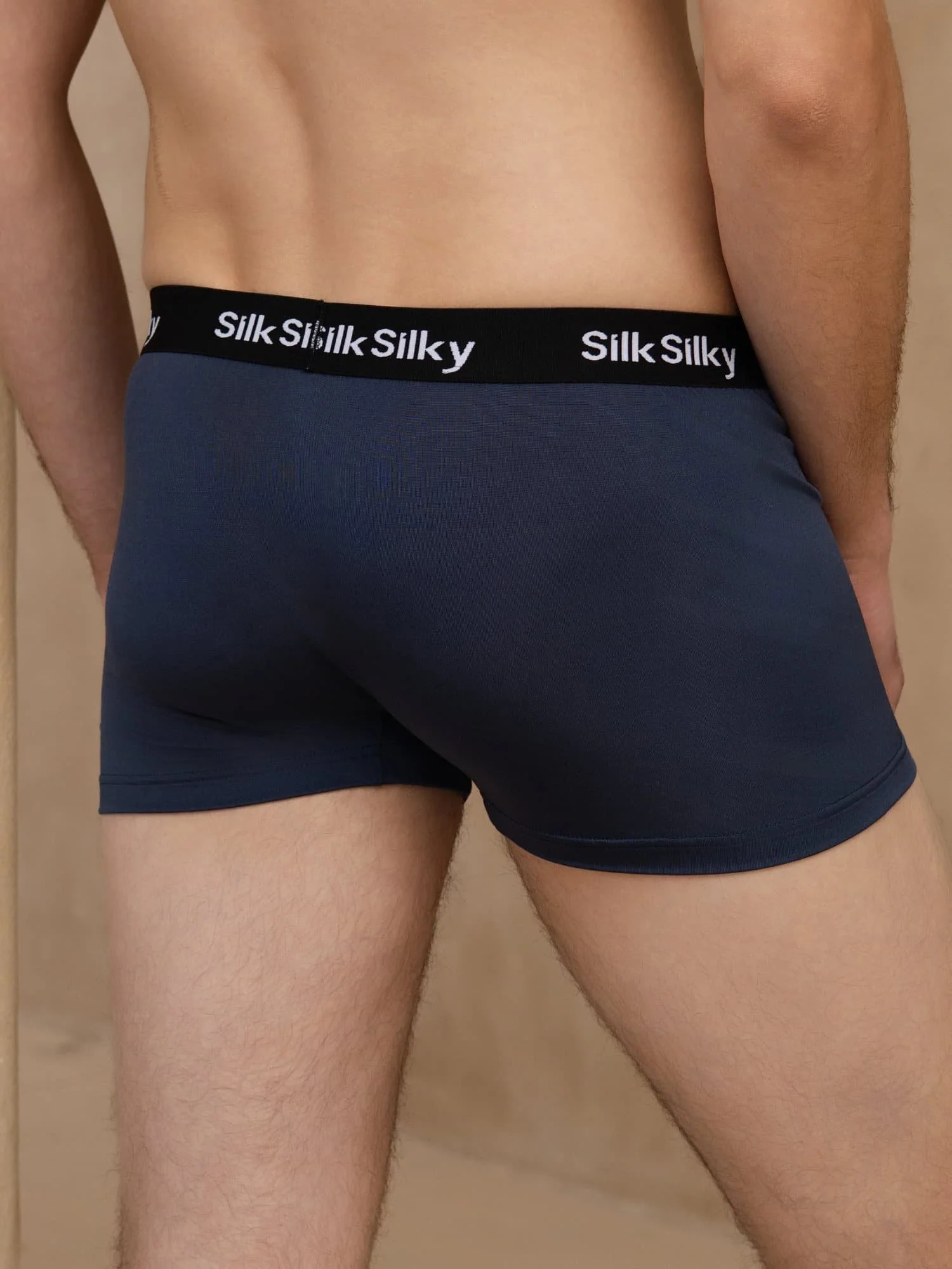 3 St Ren Siden Herr Komfort Andningsbar Boxer Brief Underkläder - Image 11