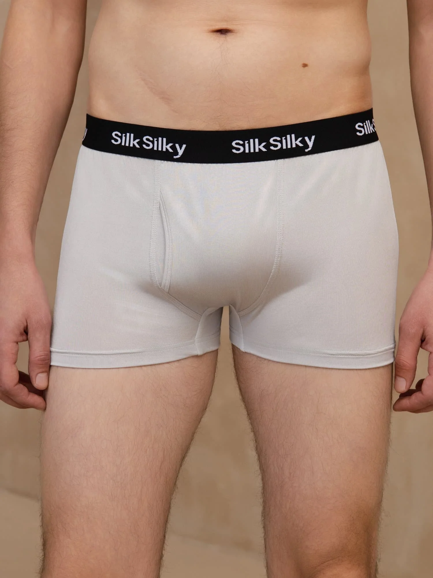 3 St Ren Siden Herr Komfort Andningsbar Boxer Brief Underkläder - Image 16