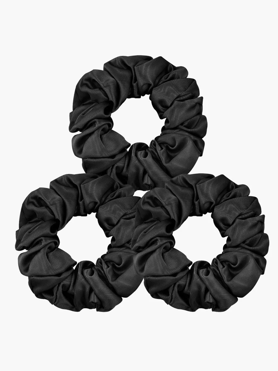 3St Set Ren Siden Stor Hårsnodd - 3.5cm - Image 8