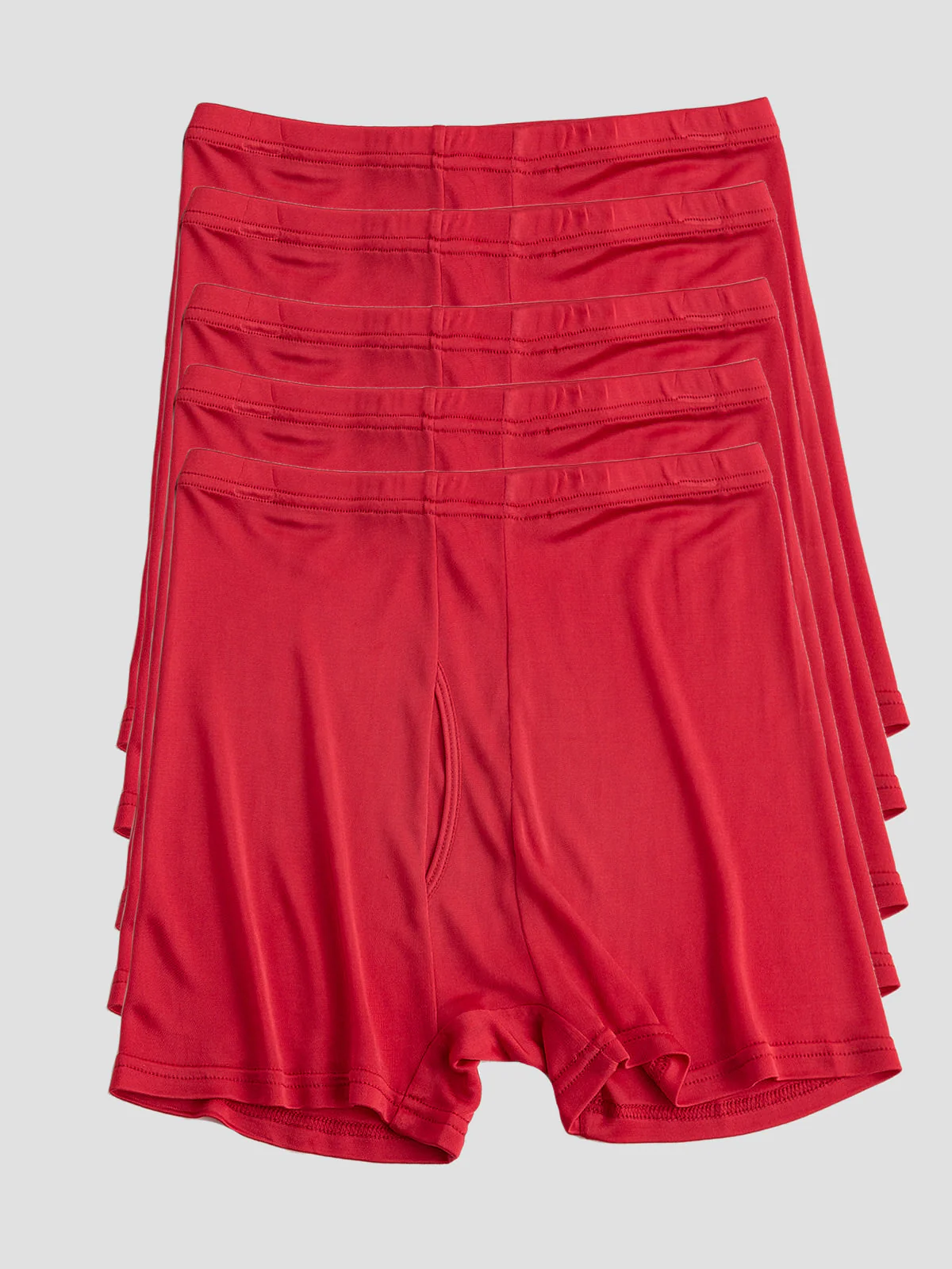5-Pack Herr Boxerkalsonger i Ren Siden med Gylf - Image 12