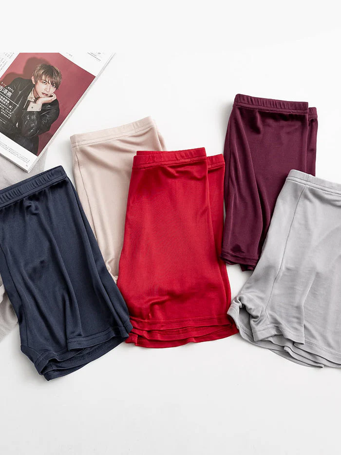 5-Pack Herr Boxerkalsonger i Ren Siden med Gylf - Image 24