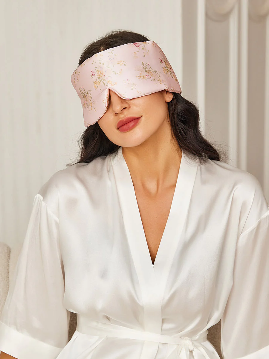 Justerbar Silk Sovmask med Kardborre och Fullt Omslutande Design - Image 11