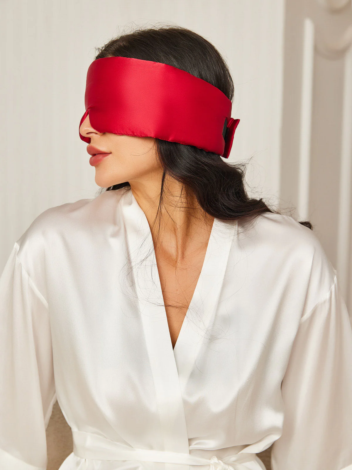 Justerbar Silk Sovmask med Kardborre och Fullt Omslutande Design - Image 37