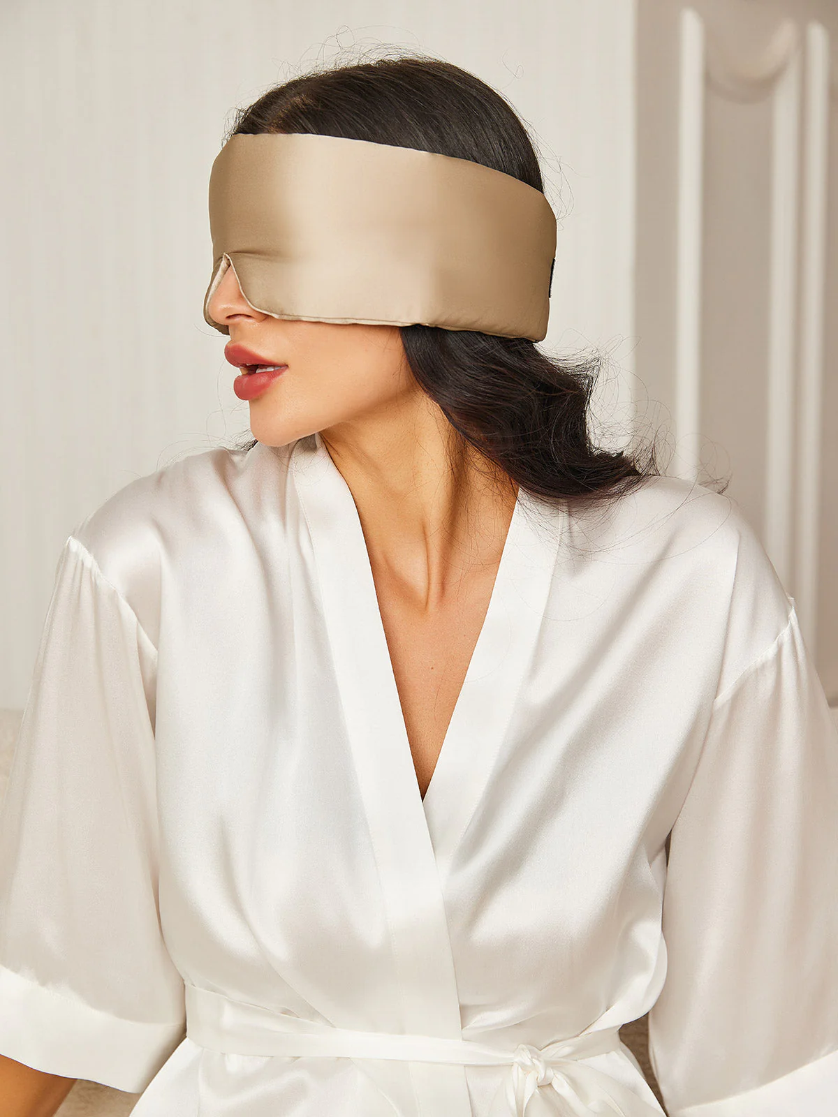 Justerbar Silk Sovmask med Kardborre och Fullt Omslutande Design - Image 39