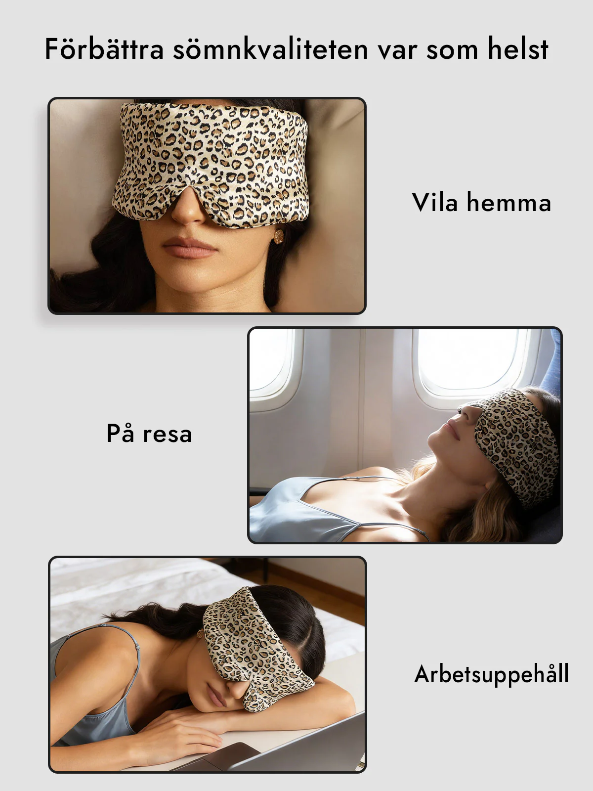 Elegant En Bit Silke Sömn Ögonmask - Image 24