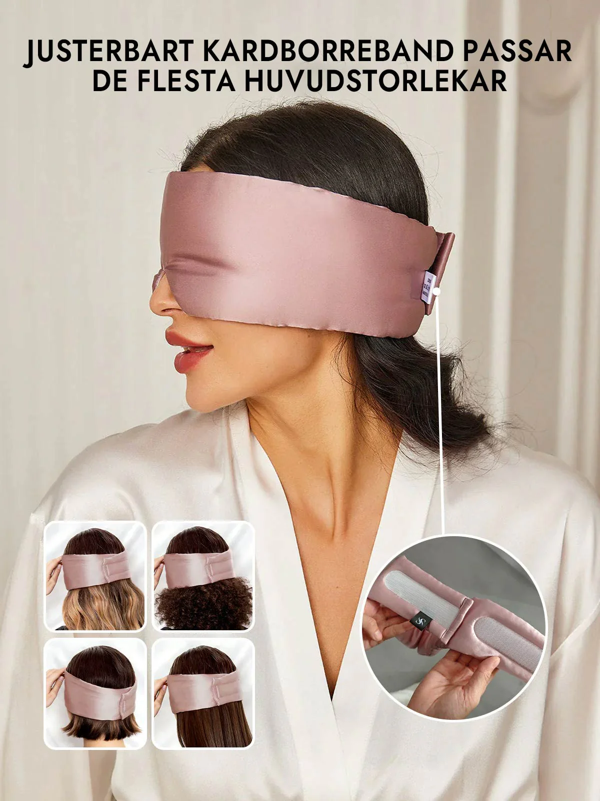 Elegant En Bit Silke Sömn Ögonmask - Image 28