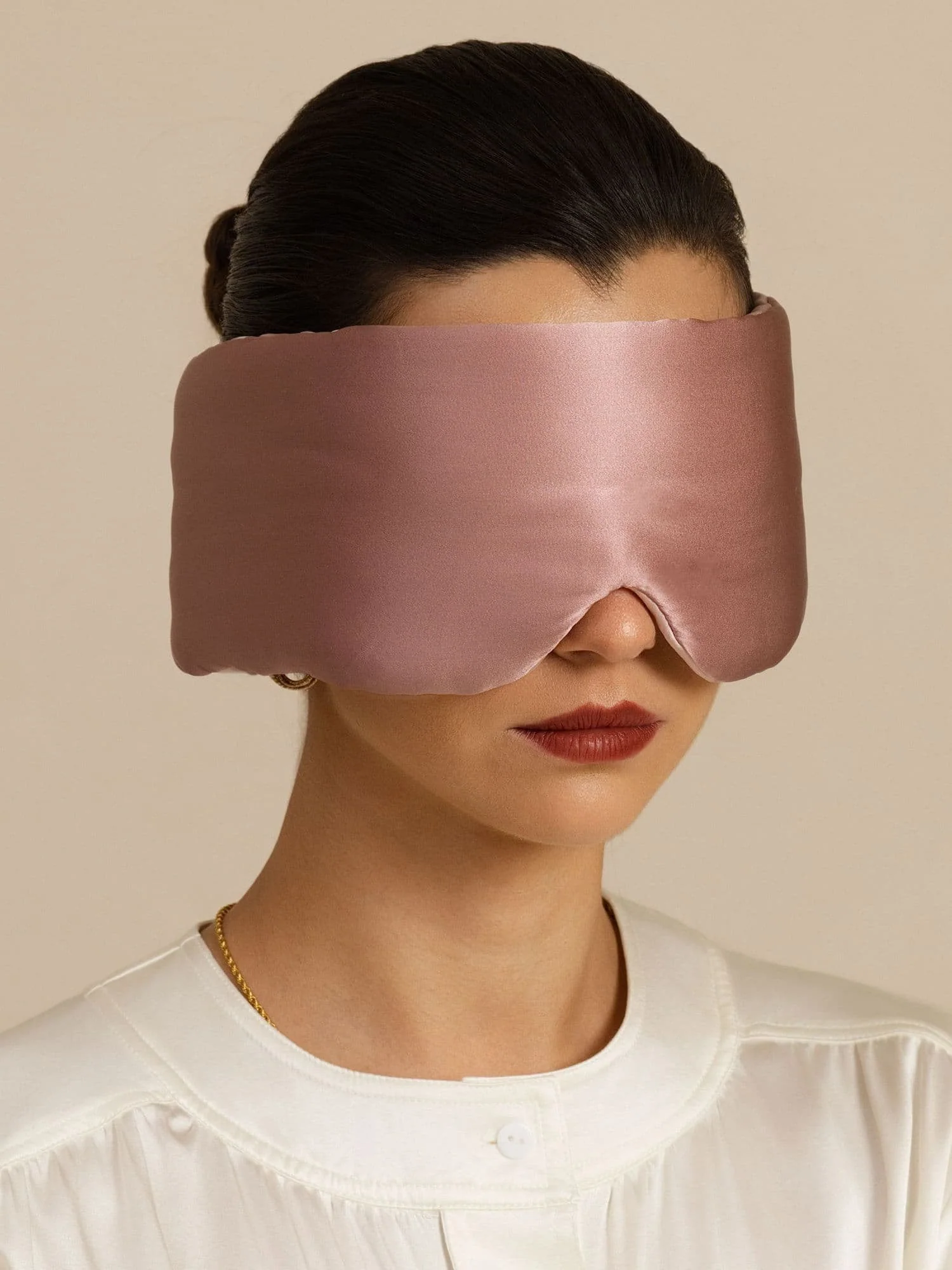 Sovmask I Ren Siden Dubbelsidig Med Tyst Kardborreknäppning - Image 7