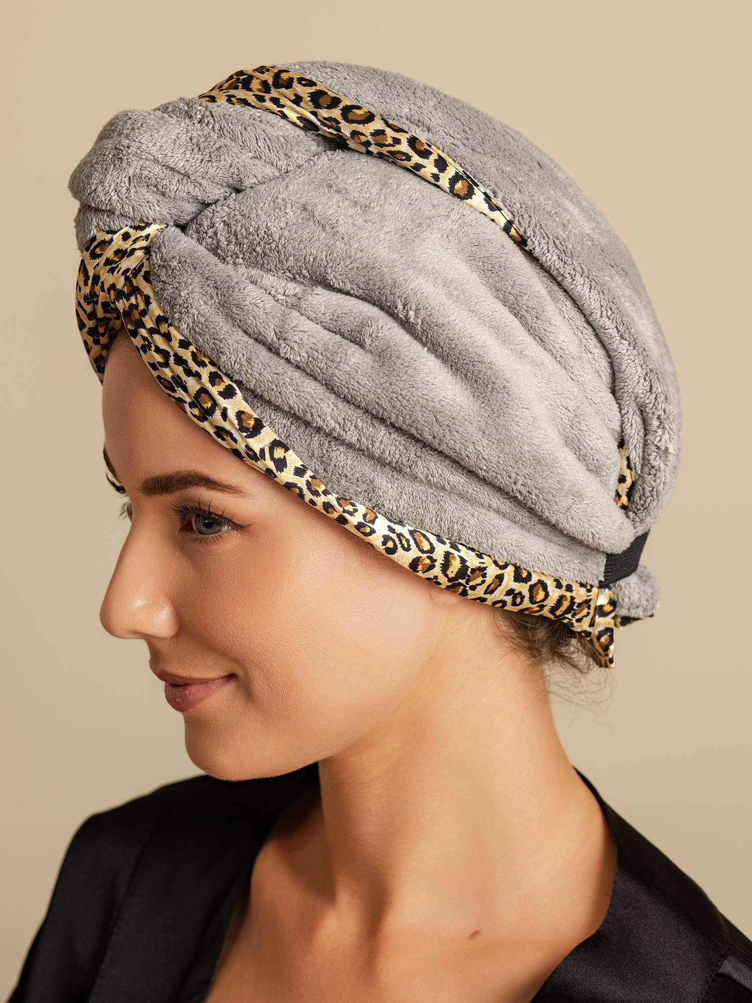 100% Mullbärssiden Dubbelsidig Hårturban – Snabbtorkande, Frissfri & Skonsam mot Håret - Image 45