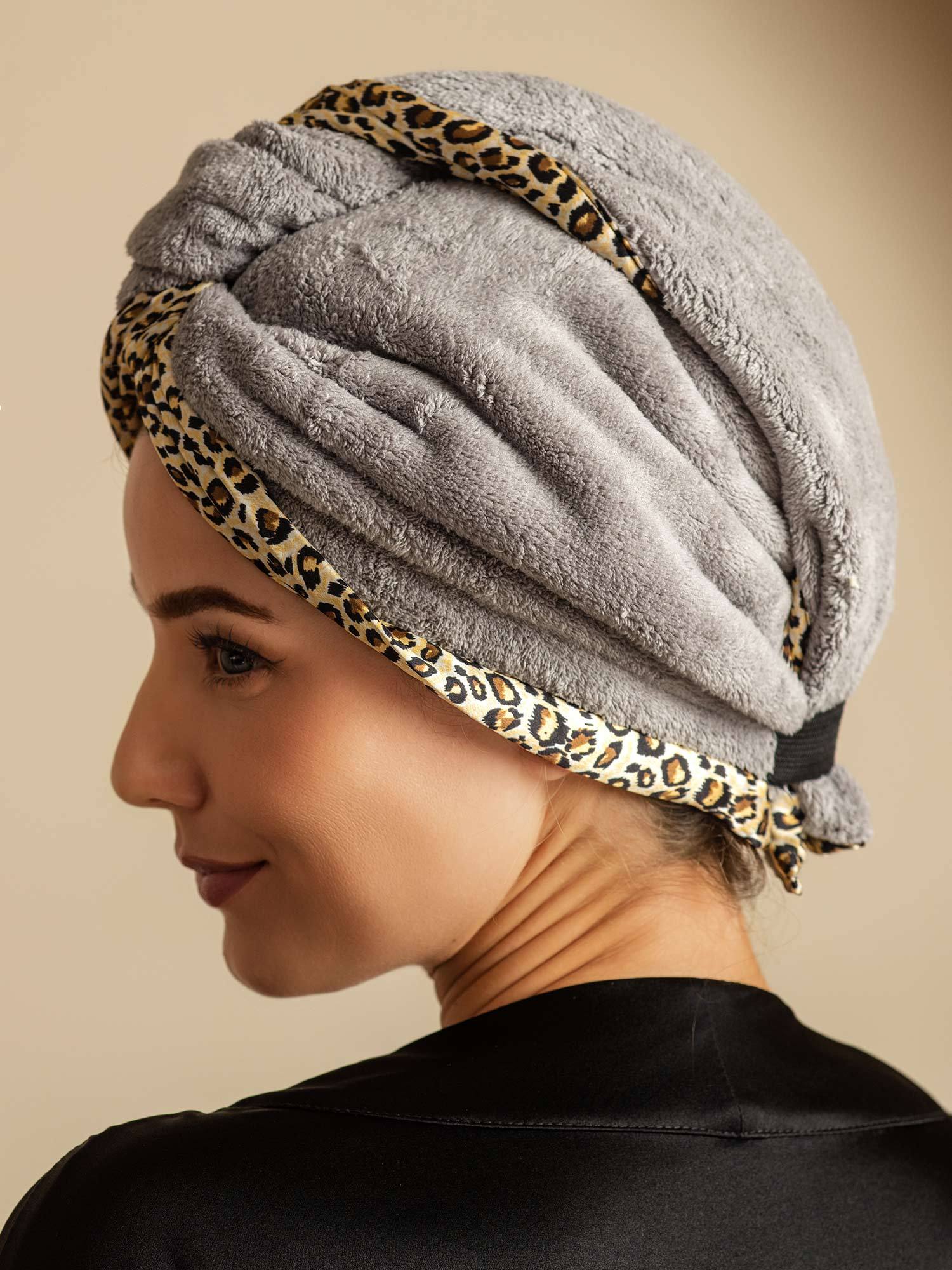 100% Mullbärssiden Dubbelsidig Hårturban – Snabbtorkande, Frissfri & Skonsam mot Håret - Image 51