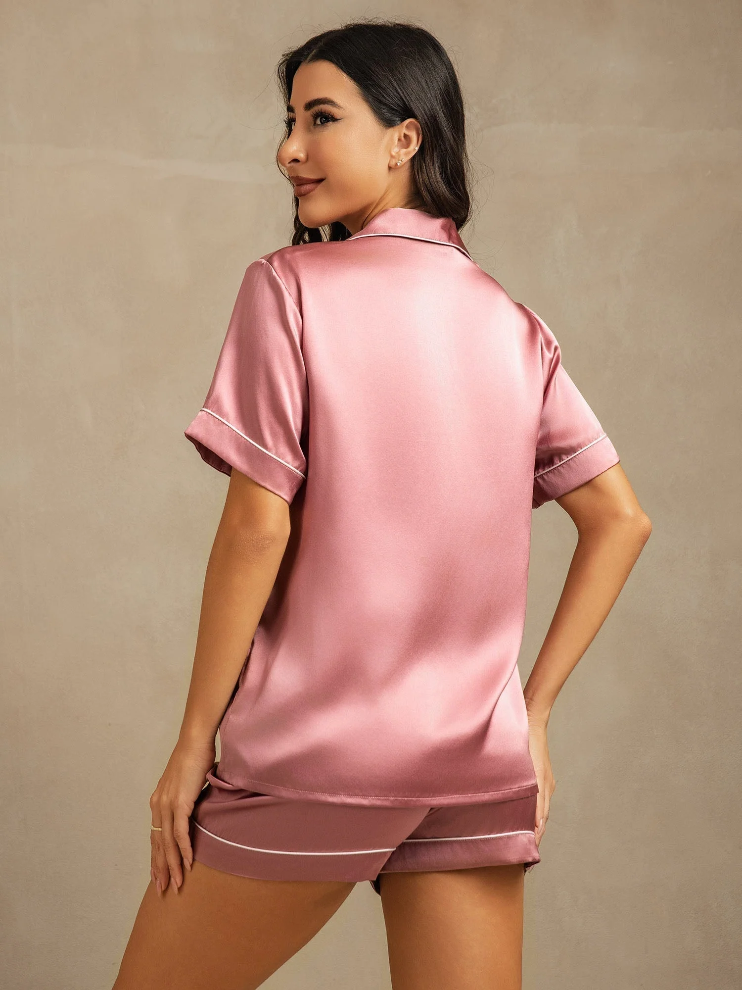 Rent Silke Pyjamas Kort Pyjamasset 2Pcs - Image 34