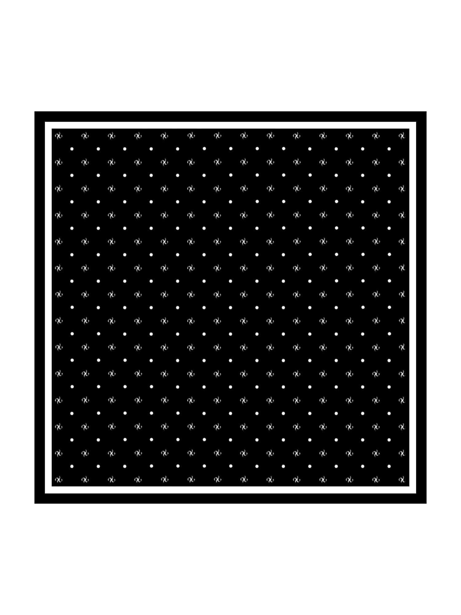 Ren Silke SilkSilky Varumärkestryck Fyrkantig Scarf - Storlek 90x90cm