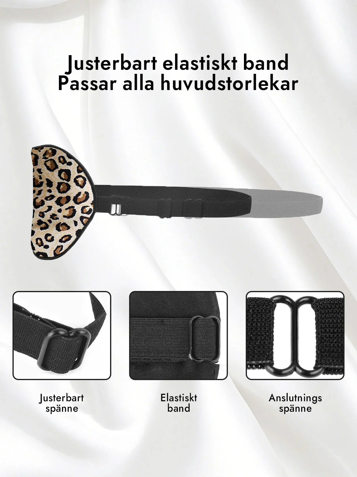 Rent Silke Elastiskt Band Sova Ögonmask - Image 16