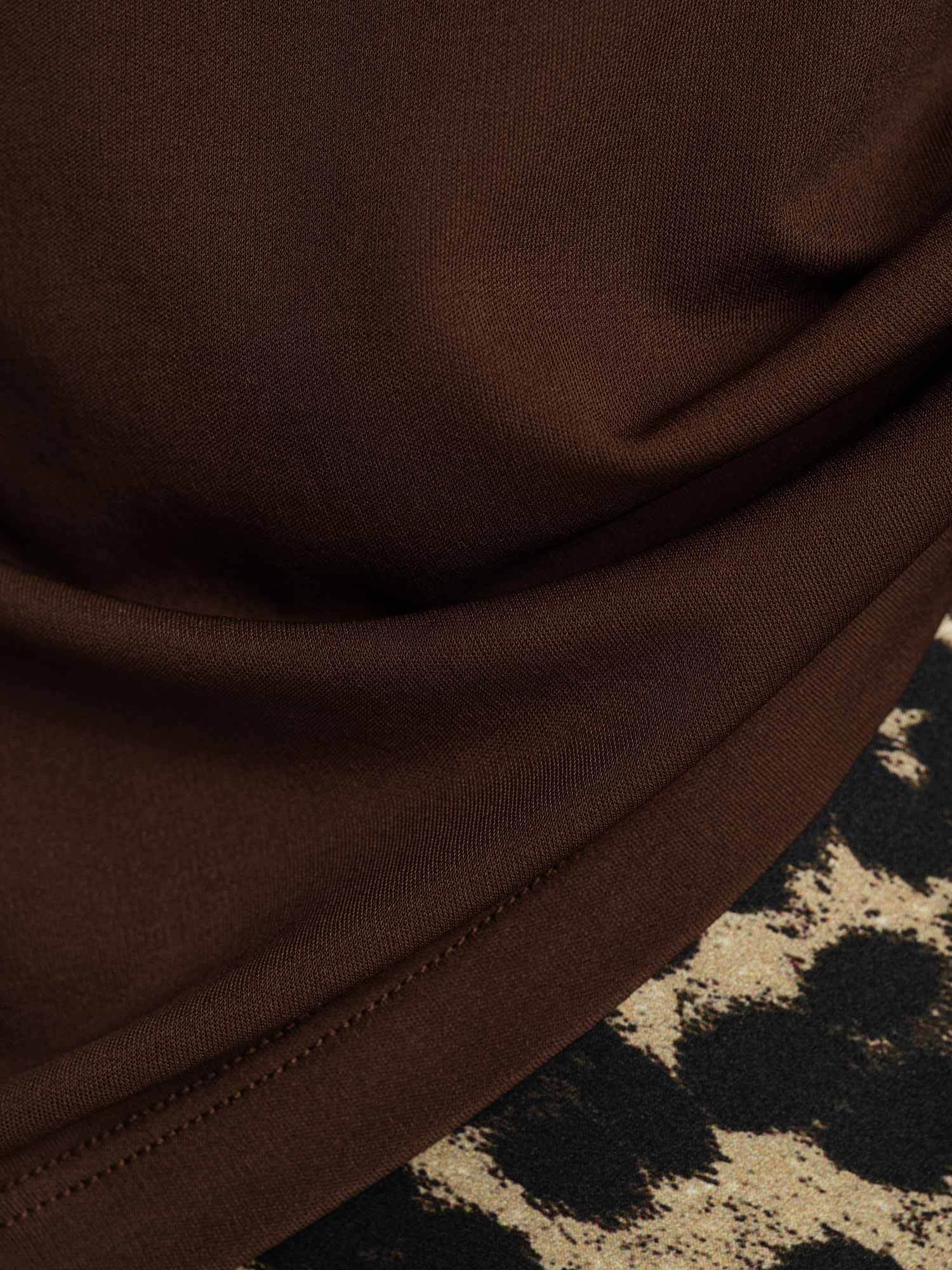 Pure Silk V-Hals Korta Ärmar Snag-Resistant T-Shirt för Damer - Image 51