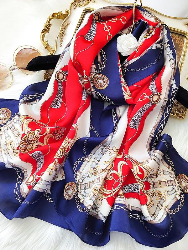 Royal Style Lång Silkes Scarf