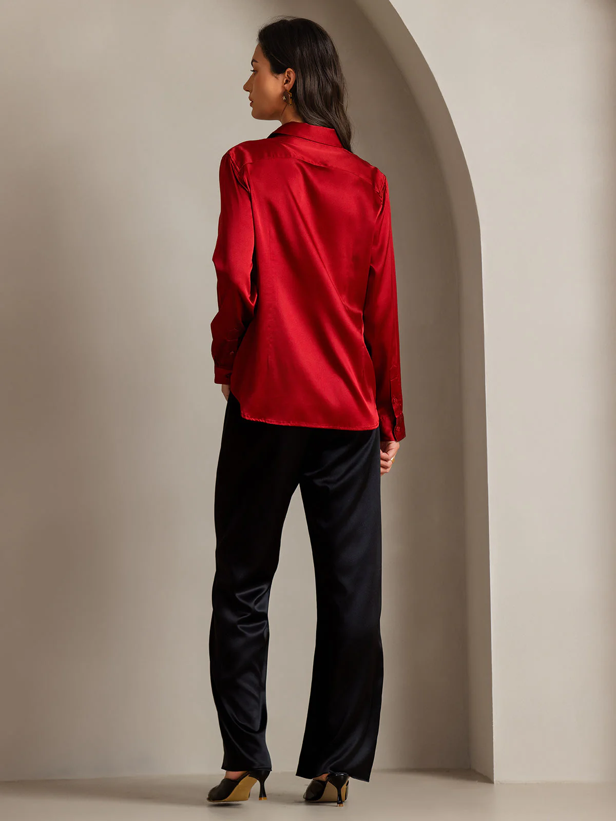 Silke Basic Military Lapel Skjorta - Image 21