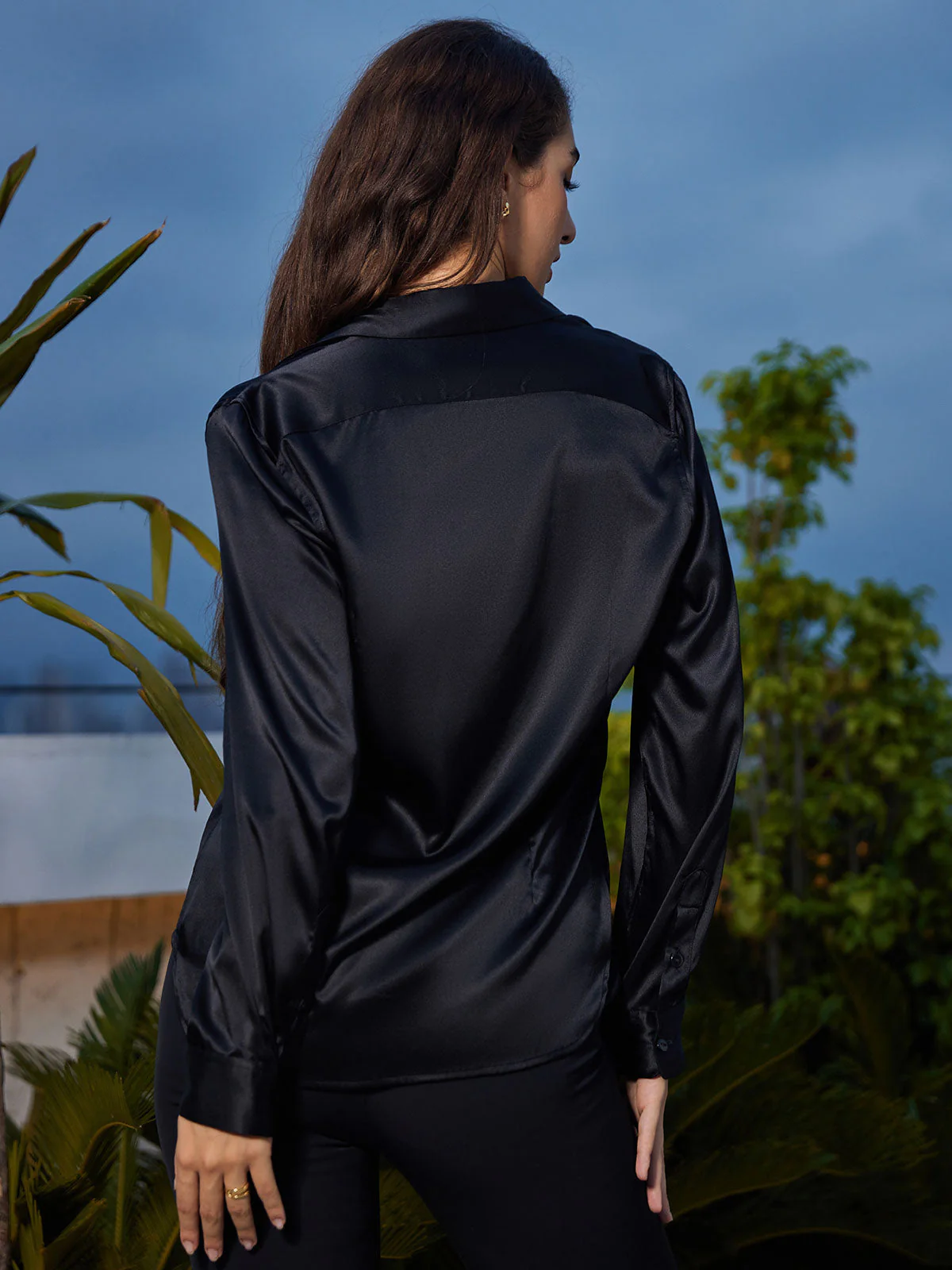 Silke Basic Military Lapel Skjorta - Image 27