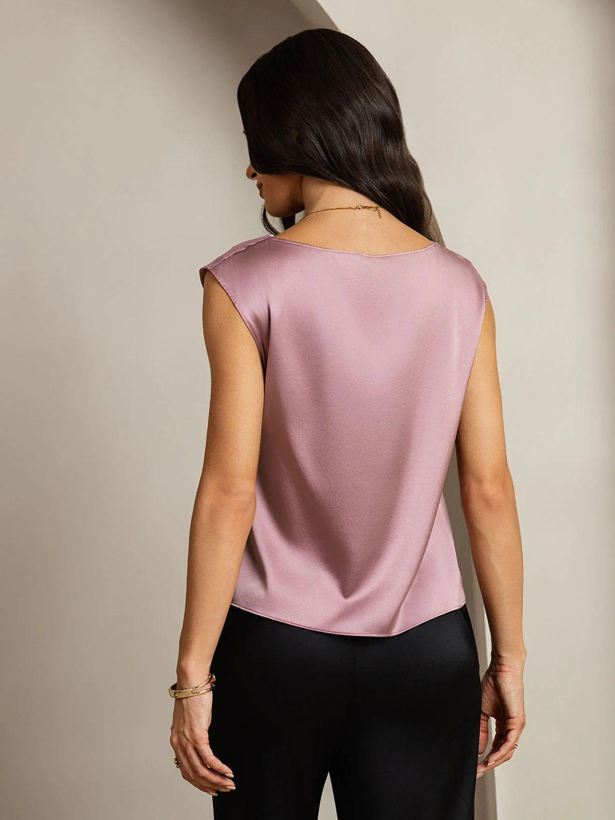 19Momme Silke Kappärmad Krage Tanktop/Blus - Image 2