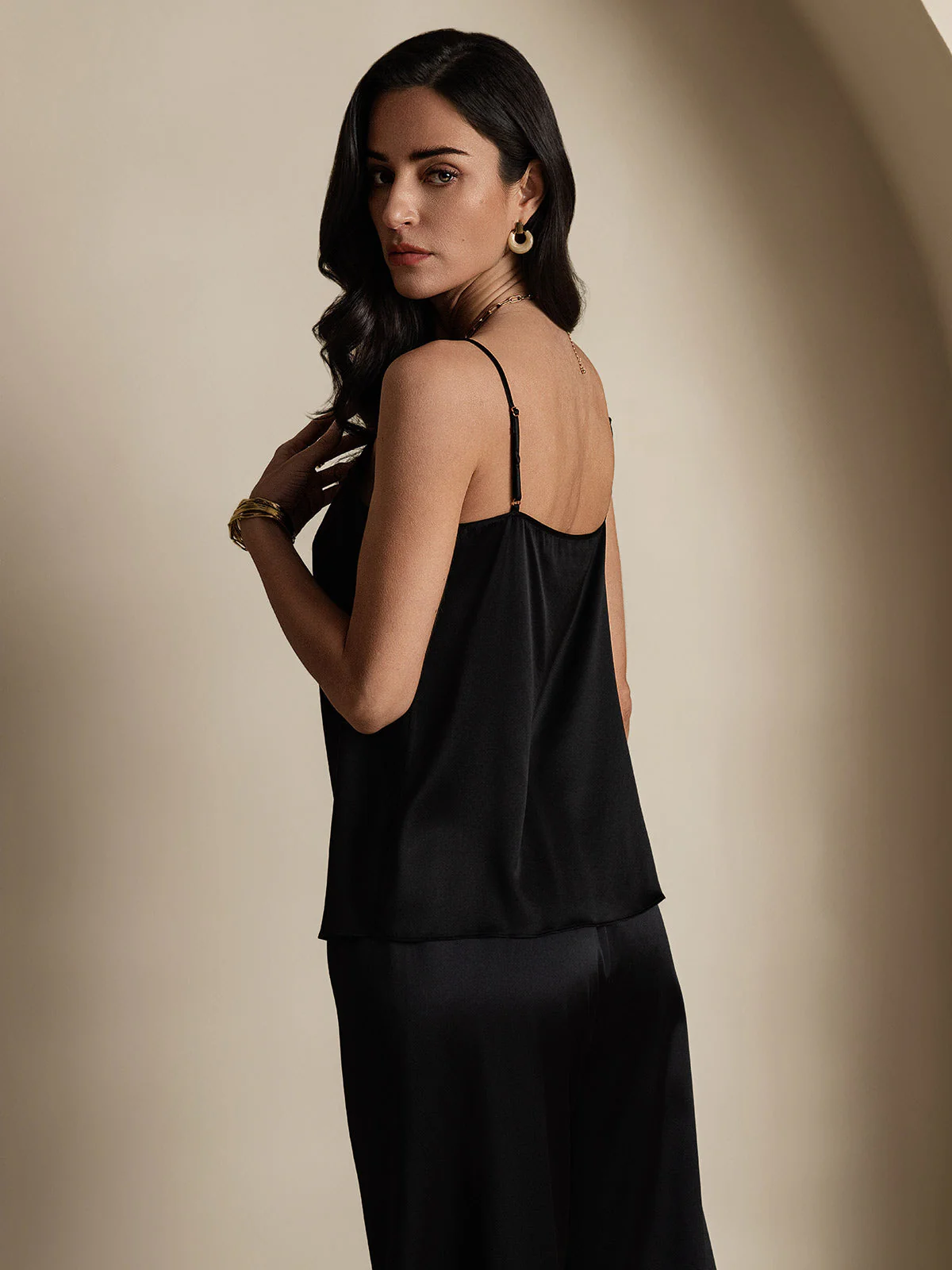 19Momme Silkes Spaghettiband Camisole-linne - Image 10