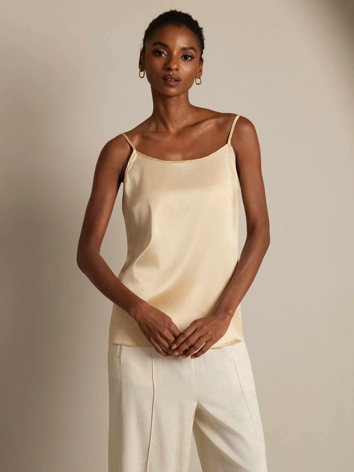 19Momme Silkes Spaghettiband Camisole-linne - Image 35